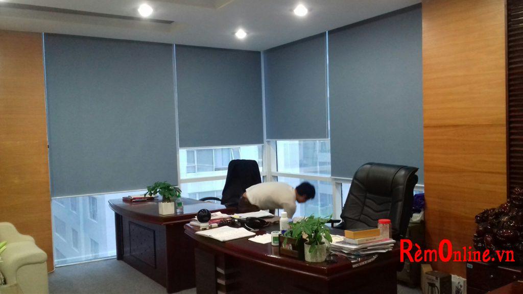 rèm cuốn đơn mầu giá rẻ
