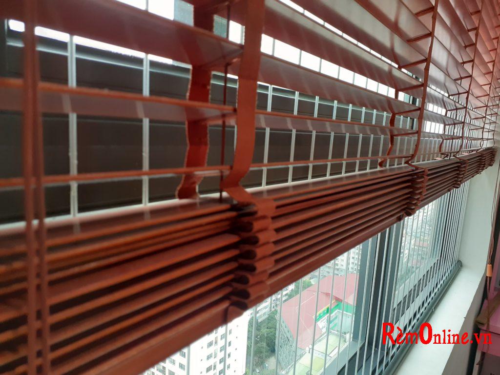 những nan gỗ sẽ tạo lên bộ rèm gỗ đẹp