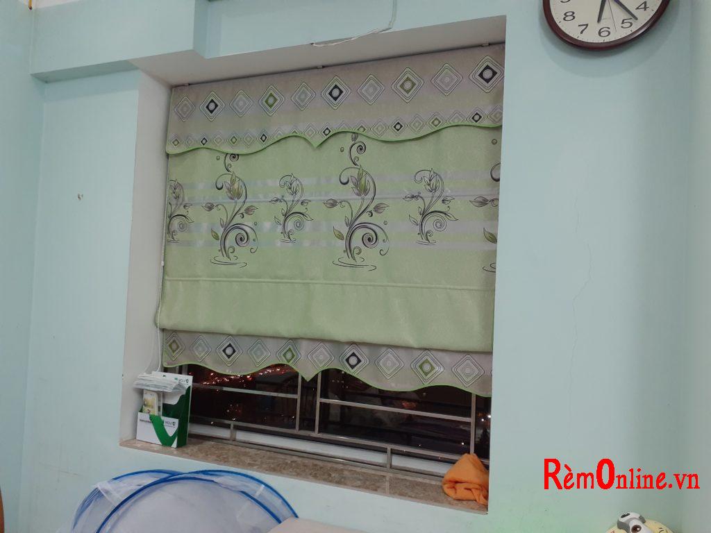 rèm vải rô man